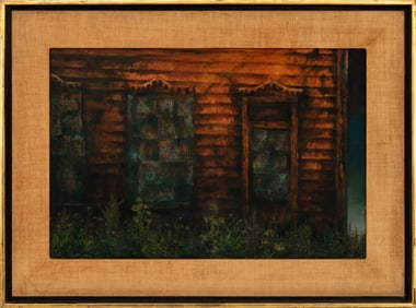 Charles Blum "Eddie's House" Oil on Masonite, 1964
