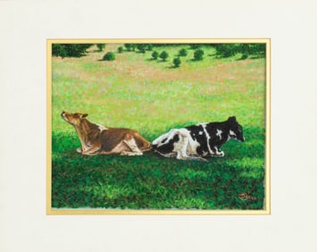 Del-Bourree Bach "Summer Siesta" Acrylic on Canvas