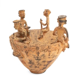 East Indian Dhokra Figural Bronze Sculpture