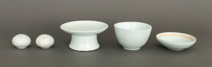Korean Celadon Glazed Ceramic Vessels, 4