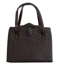 Antinori Roma Brown Ostrich Leather Purse