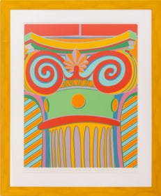 Clayton Pond "Ionic Involute..." Screenprint, 1974