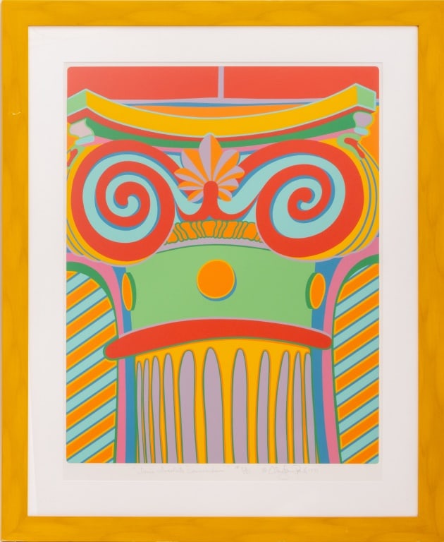 Clayton Pond "Ionic Involute..." Screenprint, 1974 (1 of 4)