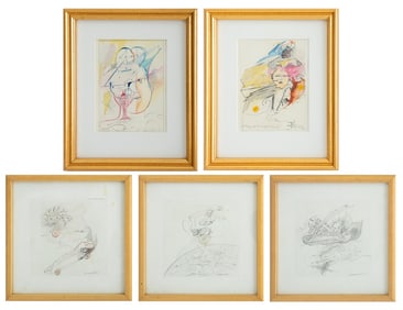 Eva Bouzard-Hui Mixed Media on Paper, 5