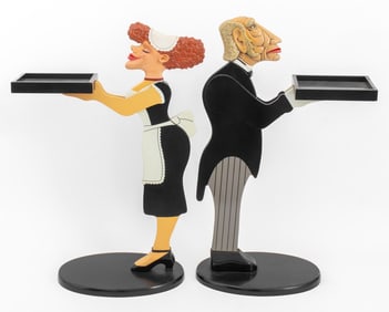 Bombay Co. Butler and Maid Tray Stands, 2