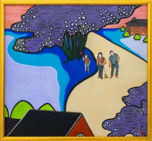 Kayo Lennar "Connecticut, July 14" Oil, 1983