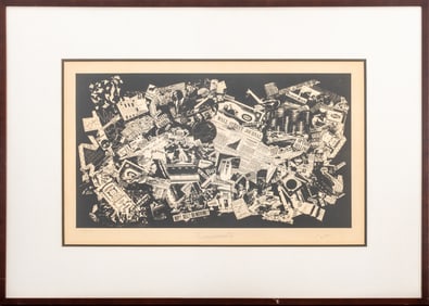 Cowan "Conglomerate" Lithograph on Paper