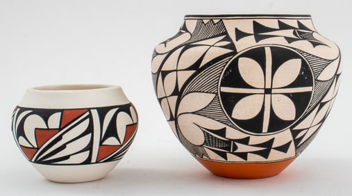 Florence Aragon, Etc. Pueblo Pottery Jars, 2