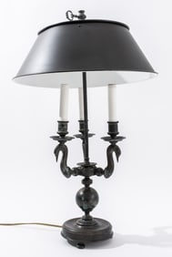 Neoclassical Style Bronze Bouillotte Lamp