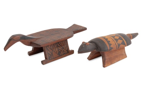 Brazilian Zoomorphic Hardwood Stools