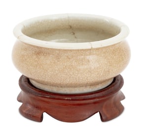 Chinese Ge Ware Porcelain Brush Washer
