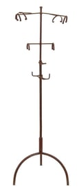 Wrought Iron Adjustable Coat Rack
