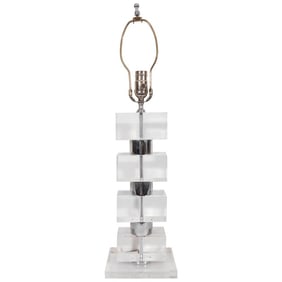 Modern Cut Crystal Table Lamp