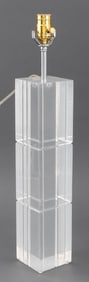 Karl Springer Style Modern Lucite Table Lamp