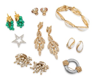 Coro, Etc. Designer Costume Jewelry, 8 Pcs.