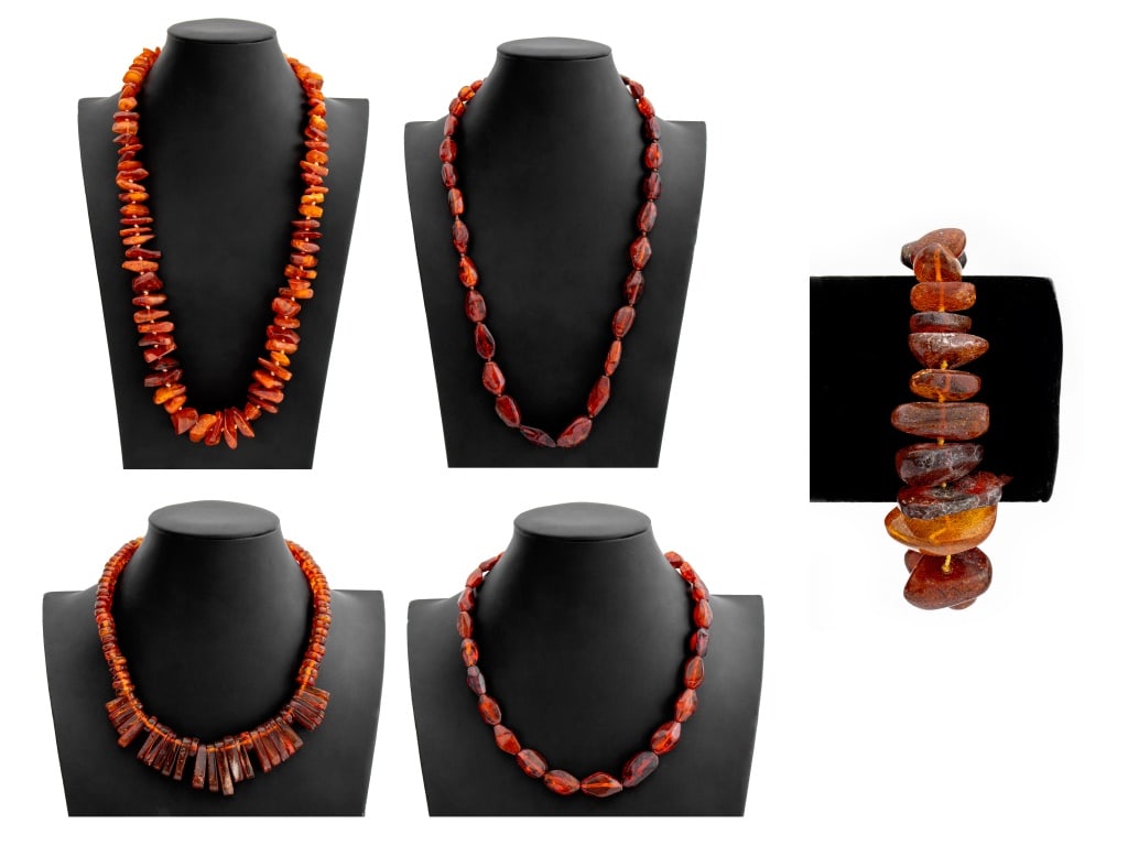 Amber Beaded Necklaces and Bracelet, 5 (1 of 16)