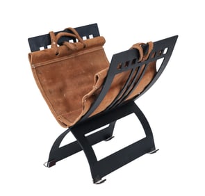 Roman Style Curule Form Magazine Rack