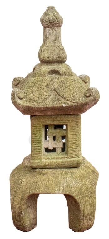 Pagoda Form Cast Stone Garden Ornament (1 of 7)