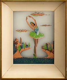Mid-Century Modern Ballerina Shadow Box