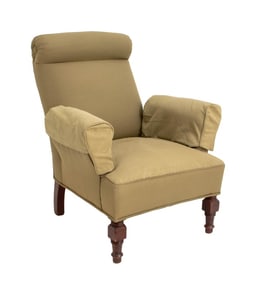 Rustic Scroll Back Armchair