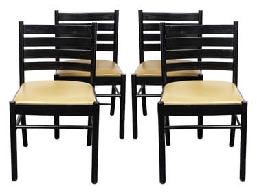 Atelier International Ladderback Side Chairs, 4