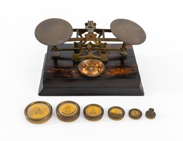 Charles Asprey & Son Brass Balance Scale