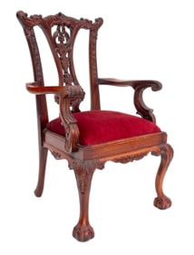 Chippendale Style Salesman Sample Armchair