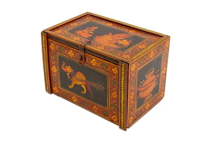 Indian Chimera Motif Hand-Painted Box