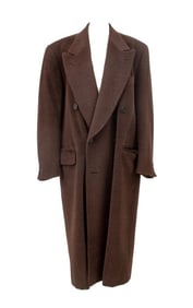 Giorgio Armani Men's Brown Wool Coat