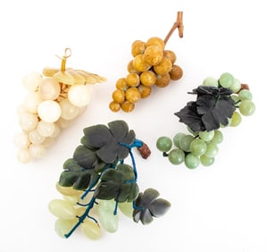 Carved Stone Bunches of Grapes, 4