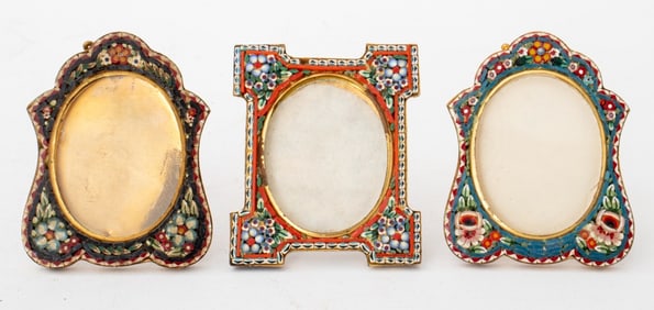 Italian Micromosaic Diminutive Picture Frames, 3