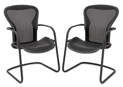 Herman Miller "Aeron" Armchairs, Pair