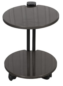 Mixed Media Two-Tier Side Table, 1980s