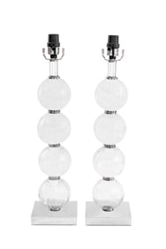 Safavieh "Amanda" Optic Glass Table Lamps, 2