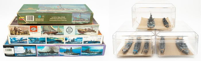 Japanese and American Naval Battleship Models, 11