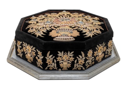 Kalaga Gold Silver Multicolored Gemstone Cushion