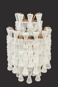 Barovier & Toso Murano Glass Wall Sconce, 1960s
