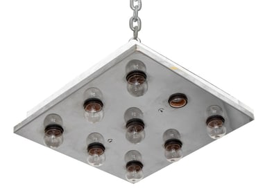 Gaetano Sciolari Chrome Flush Mount Fixture
