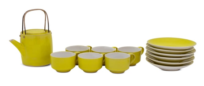 Rupert Spira Yellow Glazed Tea Service, 13