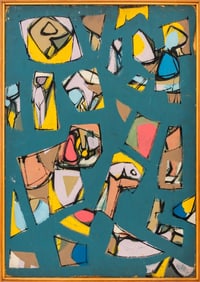 Joseph F. Stapleton Abstract Expressionist Oil