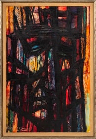 Umberto Romano "Dignity of Man" Oil, 1959