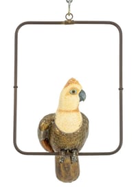 Sergio Bustamante Papier Mache & Mixed Metal Bird
