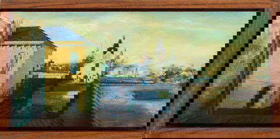 Steve Hawley "View from My Window" Oil, 1987