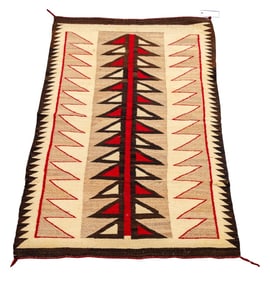 Navajo Geometric Eye Dazzler Rug, 4' 11" x 2' 10"