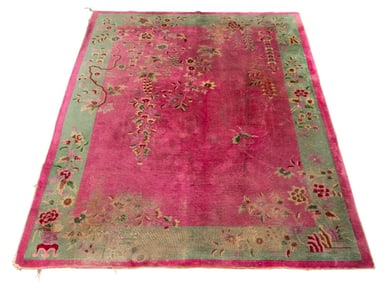 Nichols Chinese Large Art Deco Carpet, 11' 6" x 9'