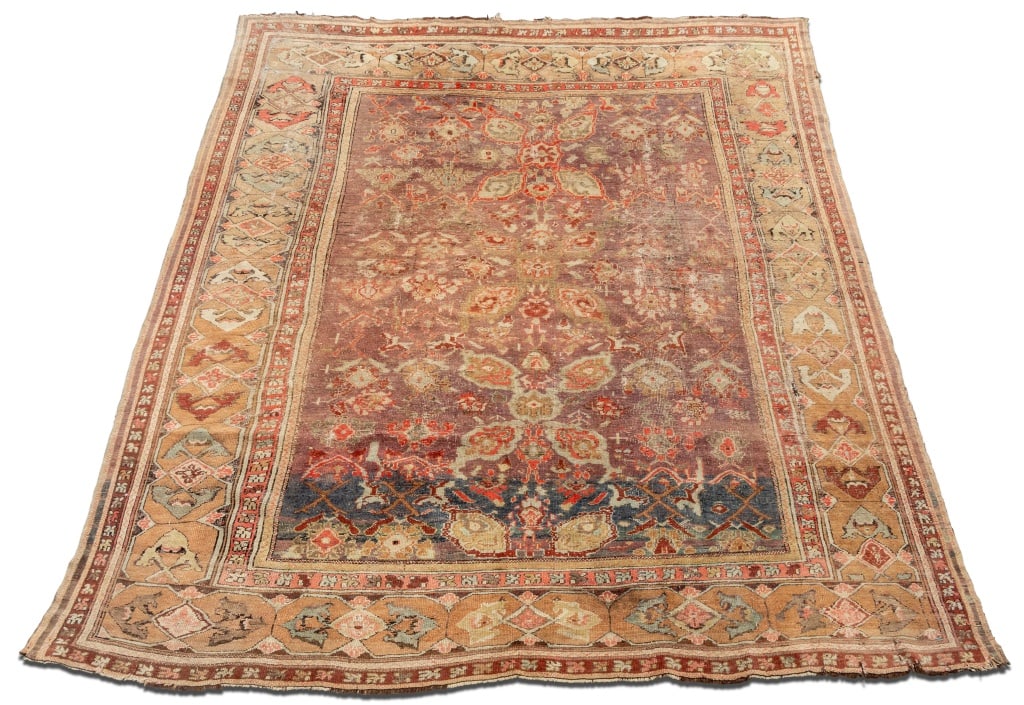 Antique Oushak Carpet, 11' 10" x 10' 5" (1 of 4)