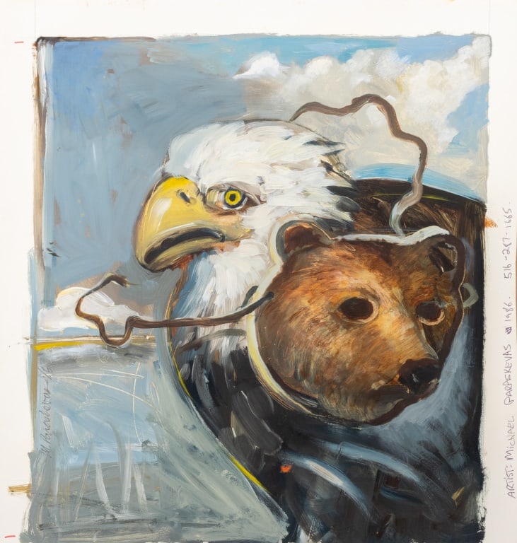 Michael Paraskevas Bear Market Acrylic, 1986 (1 of 5)