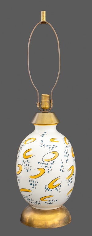 Mid-Century Modern Ceramic Vase Mounted as Lamp (1 of 3)