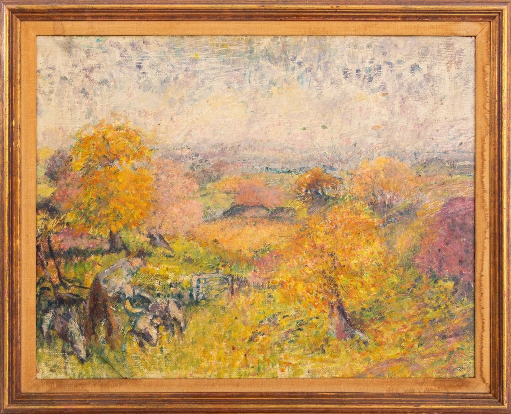 Post-Impressionist Landscape Oil on Masonite (1 of 9)