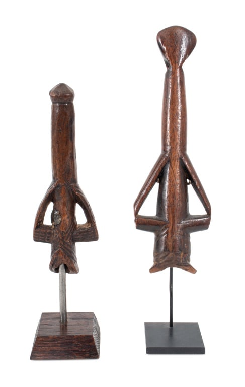 Burkina Faso Carved Wood Nuna Whistles, 2 (1 of 5)